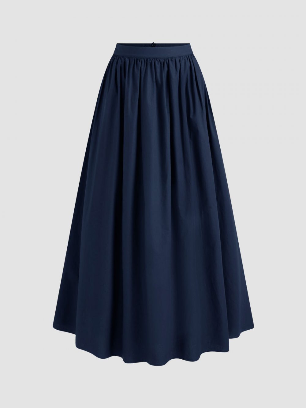 Classic Cotton Ruffle Hem Maxi Skirt