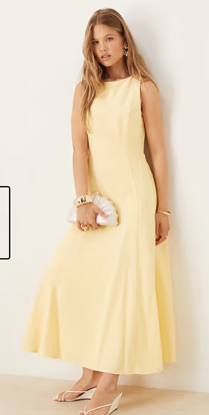 Citrus Bloom Midi Dress