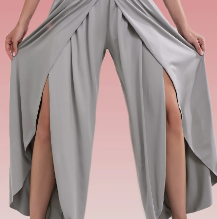 High-Waisted Side-Slit Yoga Pants – Stretch & Flow Activewear